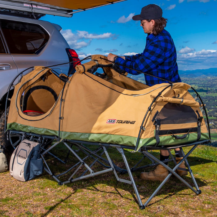 Camp Stretcher Bed Easy Fold Camp Bed Stay Cosy Roomy With The ARB