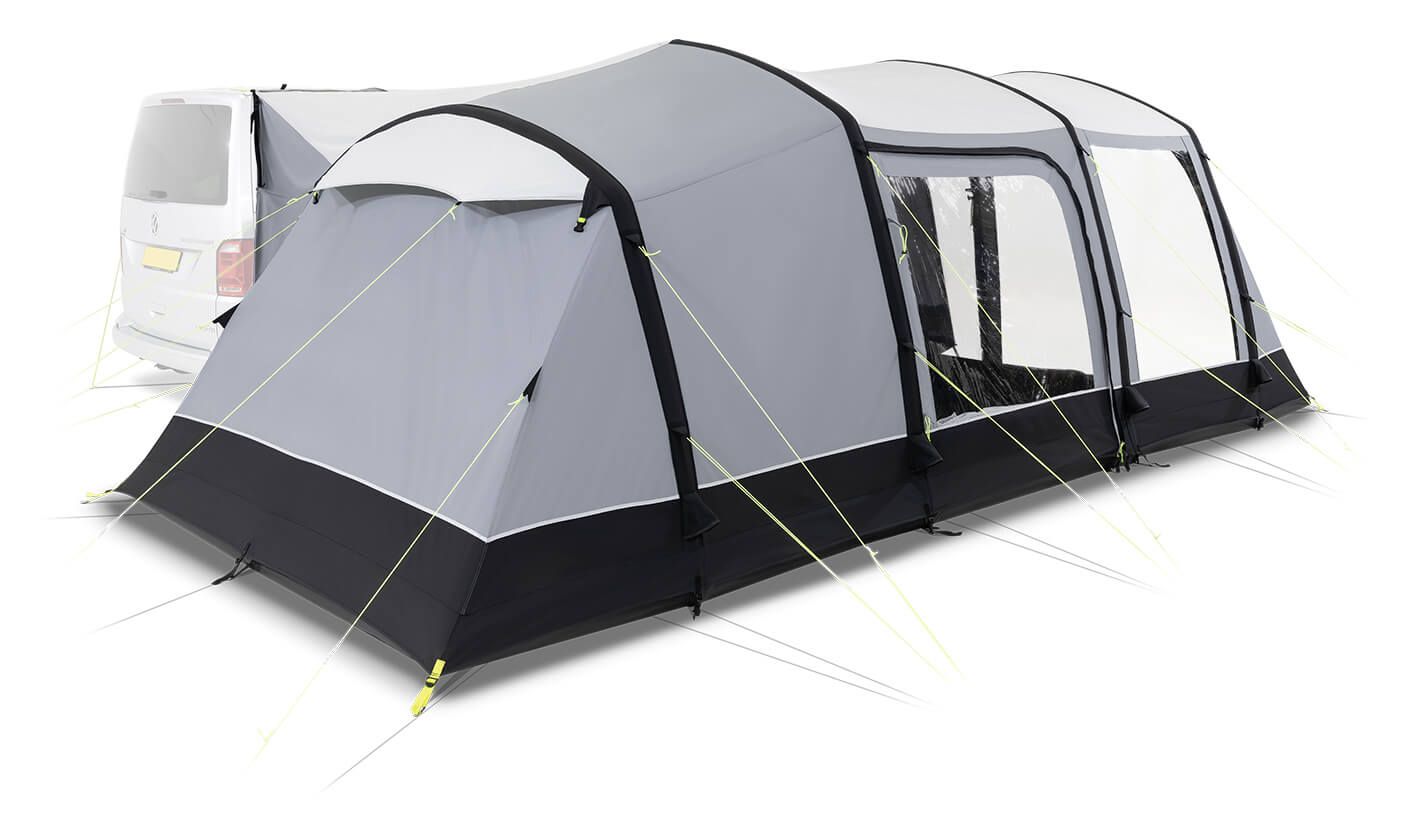 Kampa Dometic Touring Air Driveaway Inflatable Awning For VW T5/T6 Campervan - Grey, Full Vehicle Length, 2022 Compatible