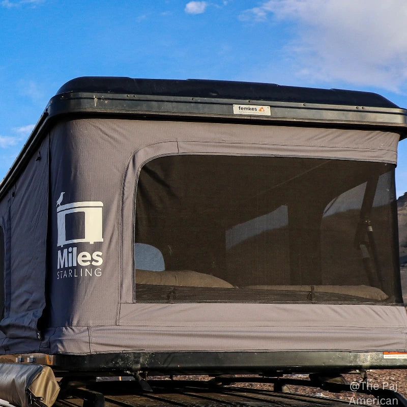 miles starling roof top tent Femkes Miles Starling Two-Person Hardshell Roof Tent – Outdoor Roadie
