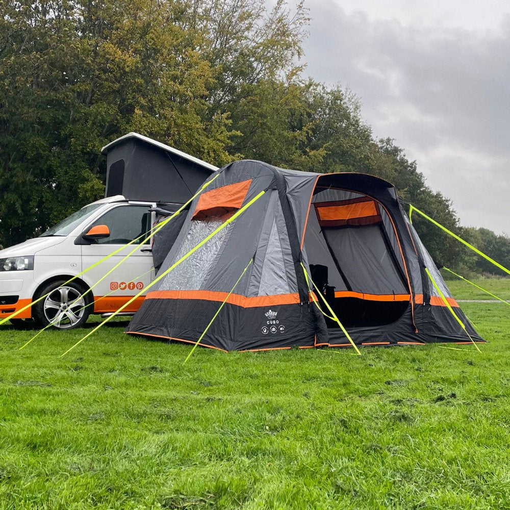 OLPRO Cubo Breeze v2 Campervan Awning - Charcoal & Orange