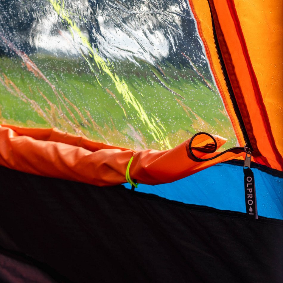 OLPRO Cubo Breeze v2 Campervan Awning - Orange & Black