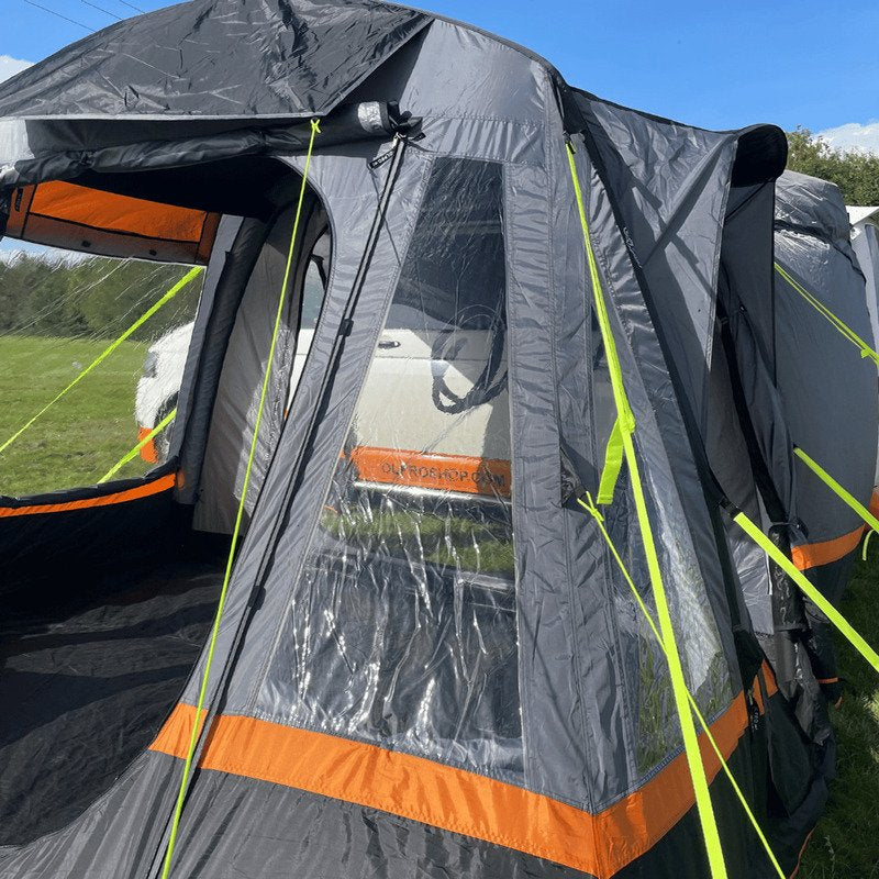 OLPRO Loopo Breeze v2 Inflatable Campervan Awning - Charcoal & Orange