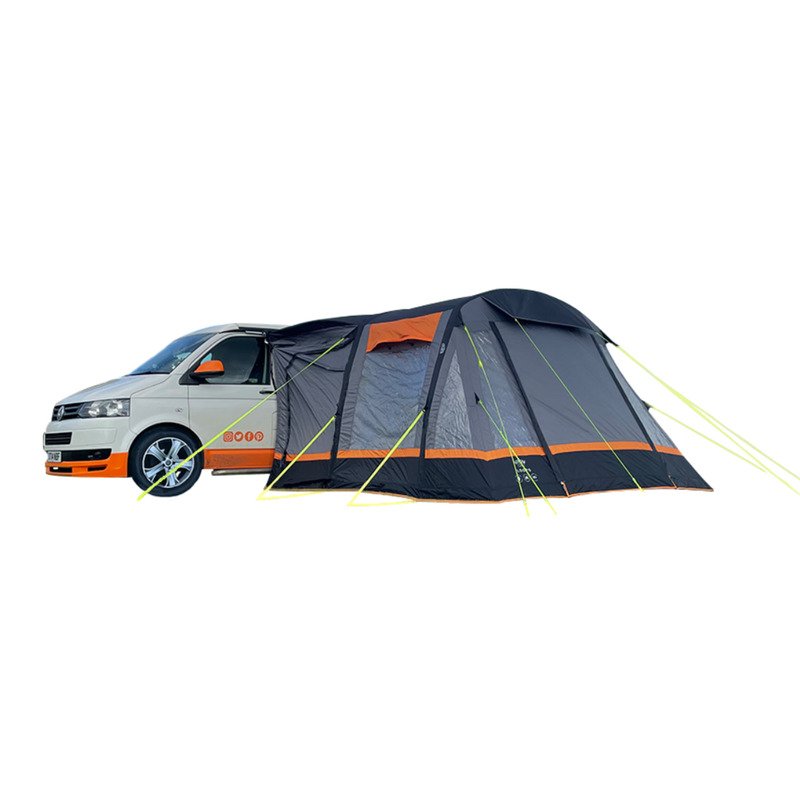 OLPRO Loopo Breeze v2 Inflatable Campervan Awning - Charcoal & Orange