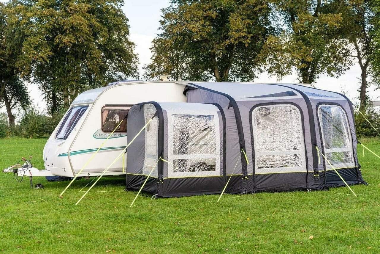 OLPRO View 300 Caravan Inflatable Porch Awning With Porch Extension