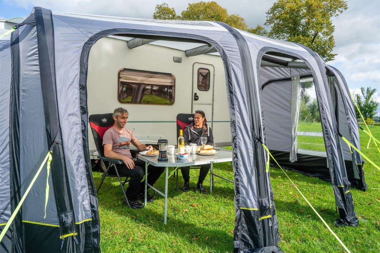 OLPRO View 420 Caravan Inflatable Porch Awning With Porch Extension