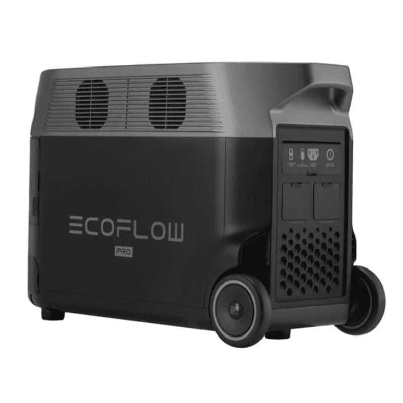 EcoFlow DELTA Pro Portable Power Station Side View wheels