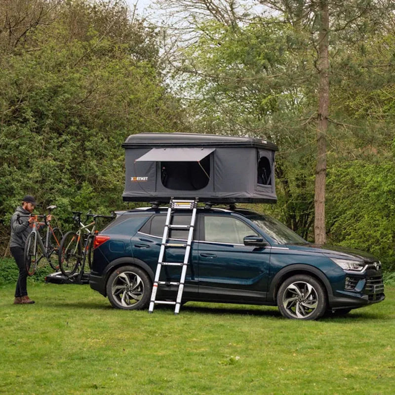 TentBox Classic on car with ladder